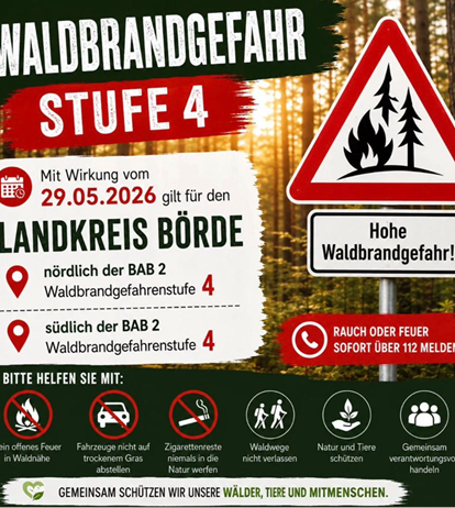 waldbrandgefahrenstufe 29.05.2026