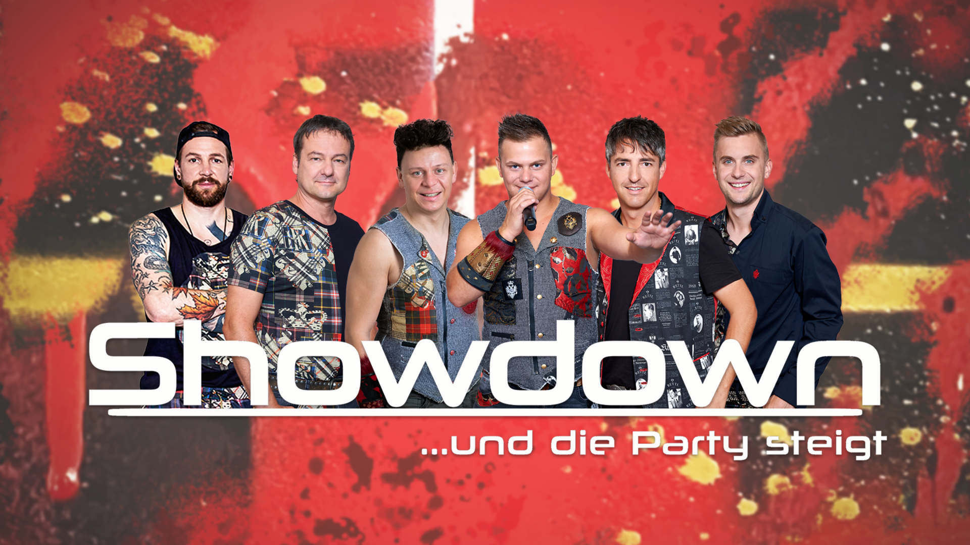 Bandfoto mit Hintegrund