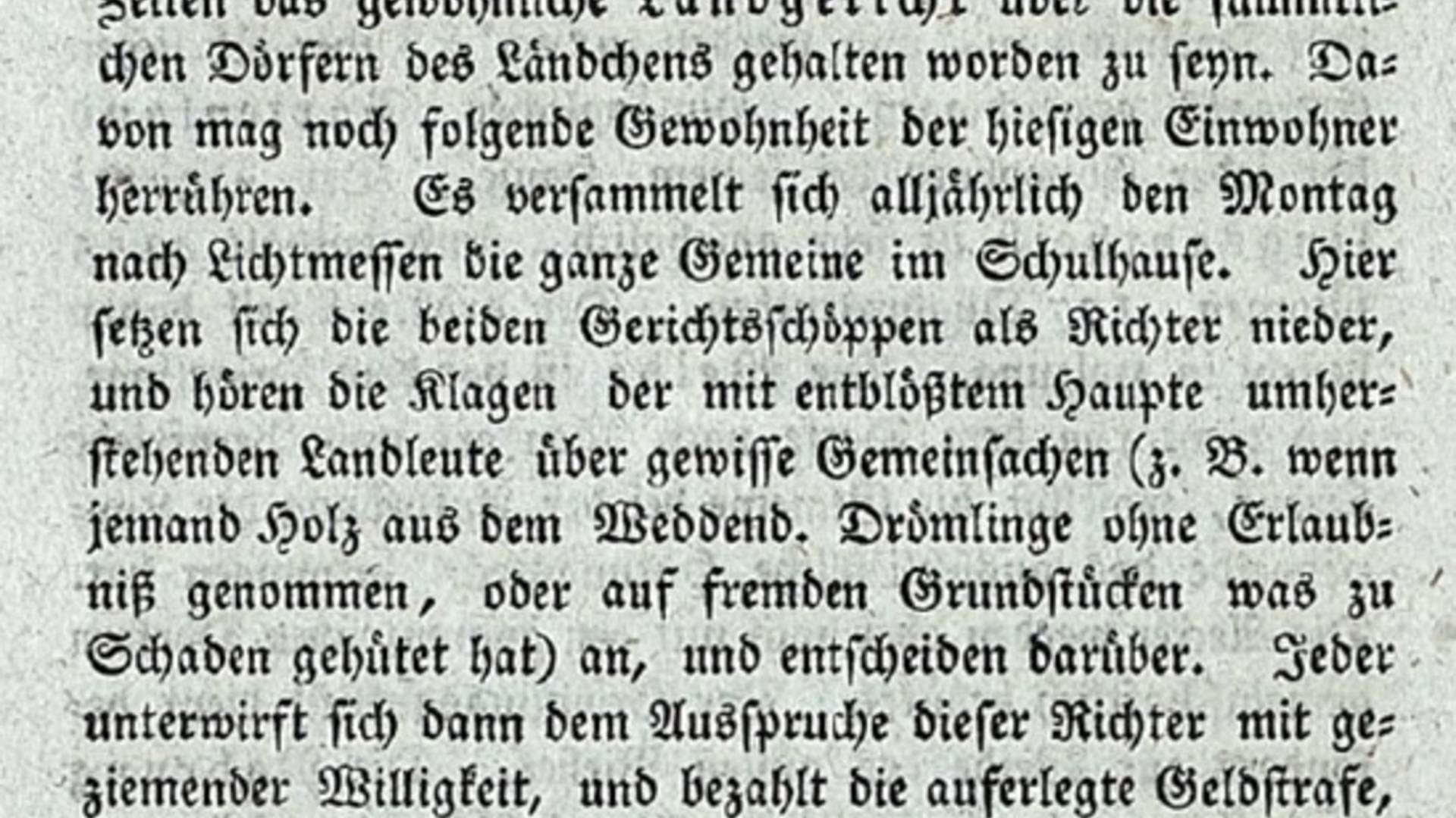 anekdote weddendorf © Behrends-Chronik 1798