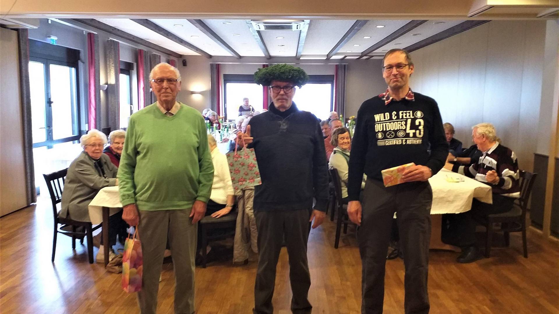 v.l.n.r.: Die 3 Platzierten Manfred Voß (2. Platz), Steffen Wetterling (1. Platz), Dirk Hinrichsen (3. Platz) © Heimatverein Oebisfelde