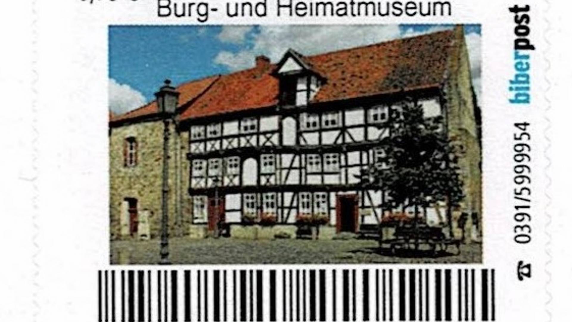 Briefmarkenserie mit unterschiedlichen Burgmotiven herausgegeben © Heimatverein Oebisfelde