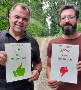 Vereinsvorsitzender Markus Rehan (r.) und sein Stellvertreter René Feldmann.